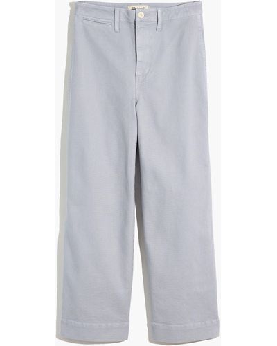 MW Slim Emmett Wide-leg Crop Trousers - Grey