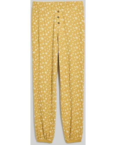 MW Waffle Knit Jogger Pyjama Trousers - Natural