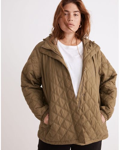 MW Plus Airpuff Quilted Packable Puffer Jacket - Brown