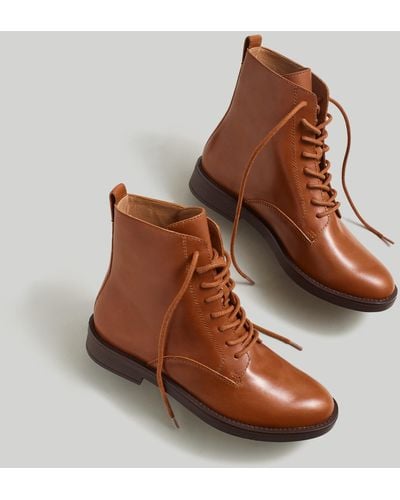MW The Evelyn Lace-up Ankle Boot - Brown