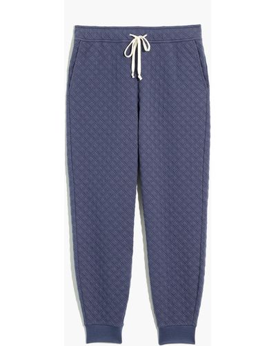 MW (re)sourced Quilted Jogger Joggers - Blue