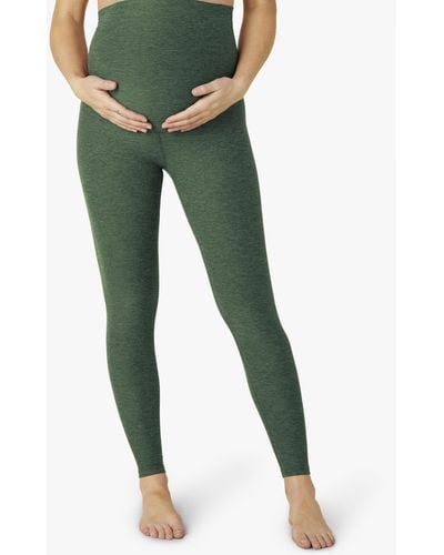 MW Beyond Yoga Spacedye Love The Bump Midi Maternity Legging - Green