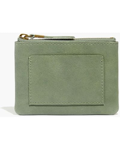 MW The Leather Pocket Pouch Wallet - Green