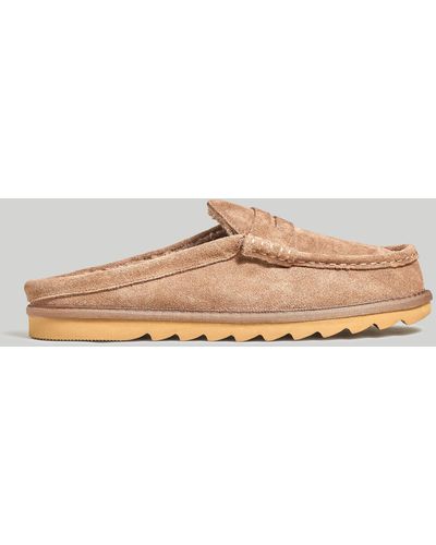 MW Suede Loafer Slippers - Multicolour