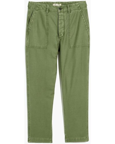 MW Plus Curvy Griff Tapered Fatigue Pants - Green