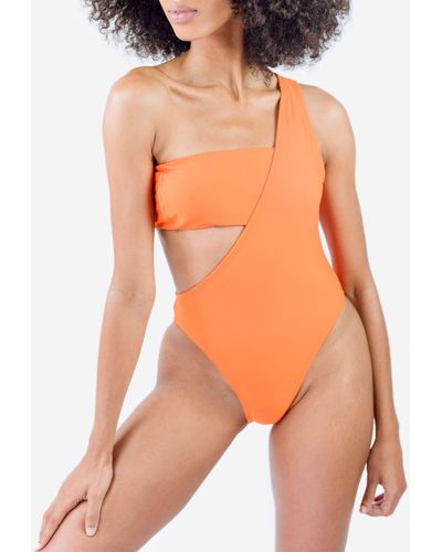 MW Clem Swiear Lynn Bikini Bottom - Orange