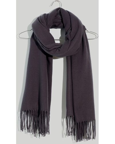 MW Fringed (re)sourced Scarf - Blue