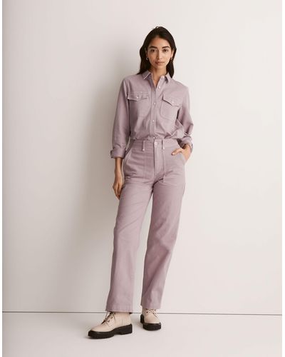 MW The Perfect Vintage Wide-leg Pant: Utility Edition - Pink