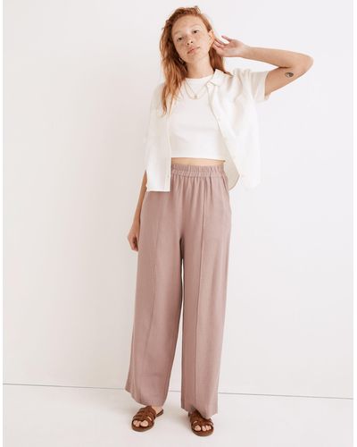 MW Breezewoven Pull-on High-rise Straight Pants - Pink