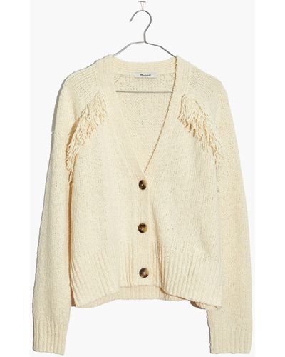 MW Chatterton Fringe Cardigan Sweater - Natural