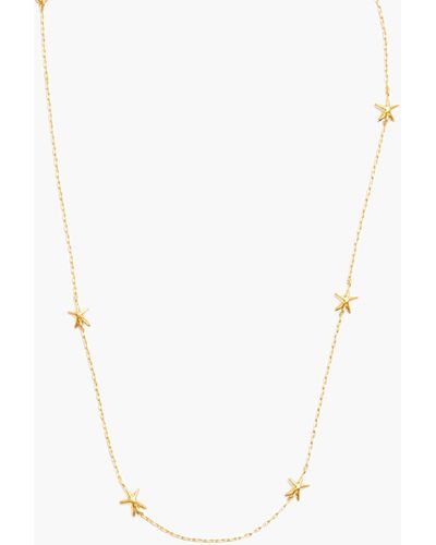 MW Starfish Chain Necklace - White