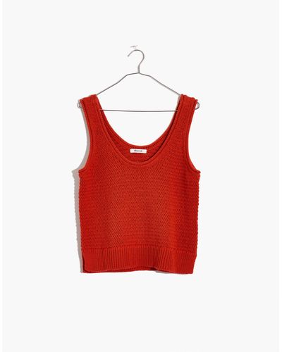 MW Plus Fairview Sweater Tank - Red