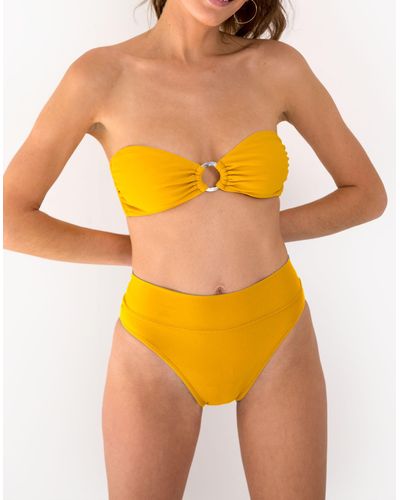 MW Galamaar® Mia Ring Bikini Top - Yellow