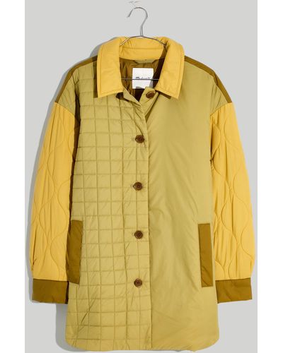 MW Mixed-quilt Shirt-jacket - Natural