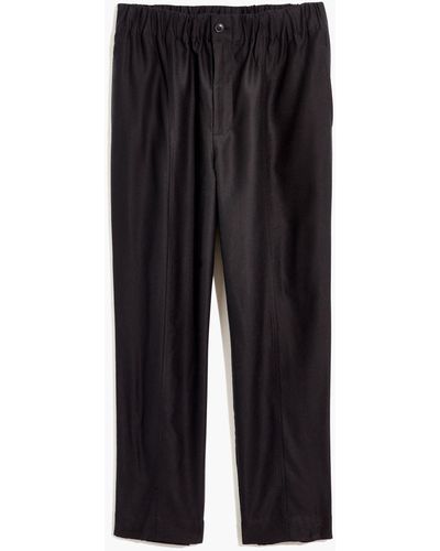 MW Plus Tapered Huston Pull-on Crop Trousers - Black