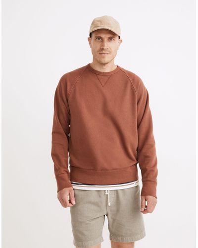 MW Garment-dyed Crewneck Sweatshirt - Red