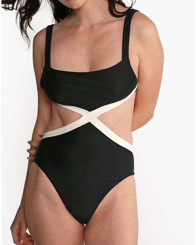 MW Galamaar® Braxton Cutout One-piece Swimsuit - Black