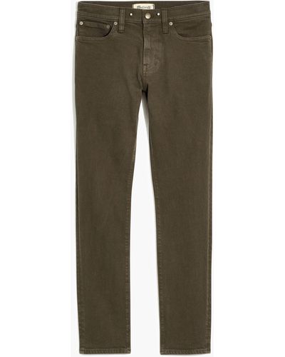 MW Garment-dyed Skinny Jeans - Green