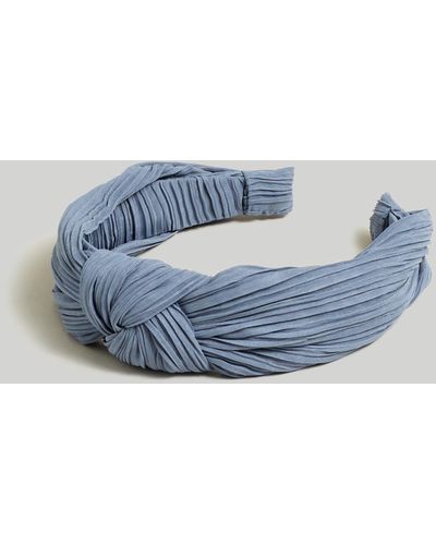 MW Knotted Covered Headband - Blue