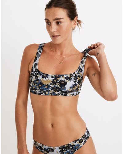 Madewell Second Wave Spaghetti-Strap Bandeau Bikini Top