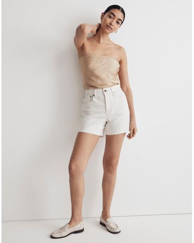 MW The Perfect Vintage Mid-length Jean Short - White