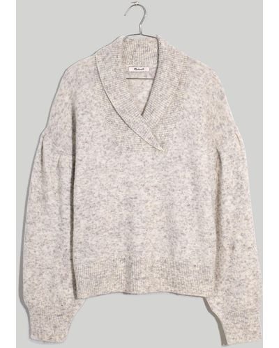 MW Vinson Shawl-collar Pullover Sweater - Natural