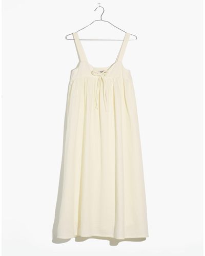 MW Lightestspun Tie-front Nightgown - White