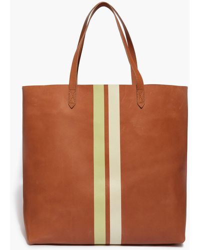 MW The Transport Tote: Striped Edition - Brown