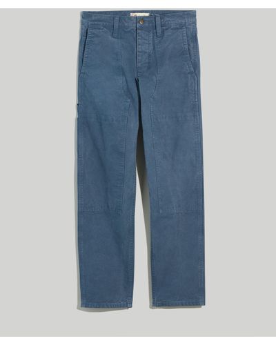 MW Relaxed Straight Workwear Trousers - Blue
