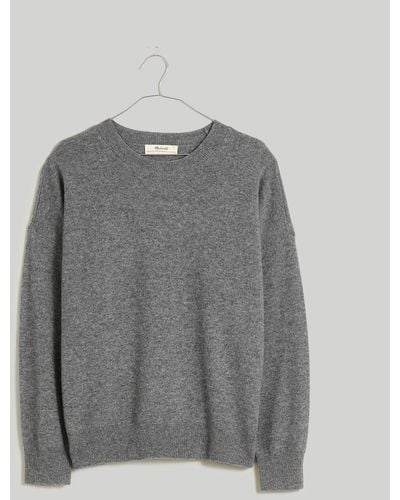 MW (re)sponsible Cashmere Oversized Crewneck Sweater - Grey