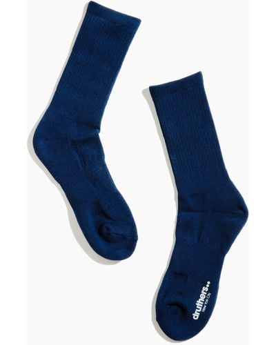 MW Drutherstm Everyday Organic Cotton Crew Socks - Blue