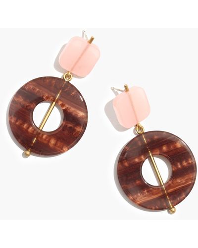 MW Linked Shapes Statement Earrings - Multicolour