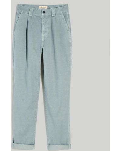 MW Garment-dyed Tapered Chino Trousers - Grey