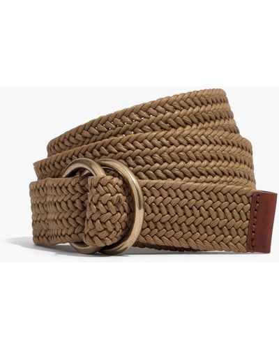 MW Woven O-ring Belt - Brown