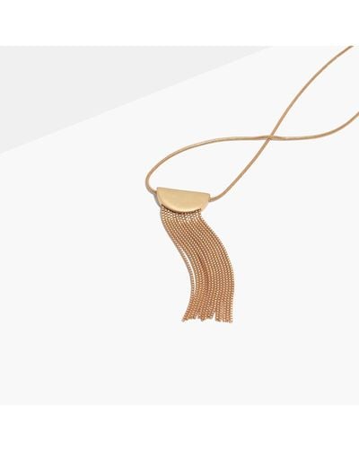 MW Nocturnal Fringe Necklace - White