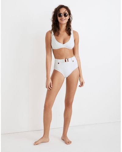 MW Solid & Striped® Annie High-waist Bikini Bottom - White
