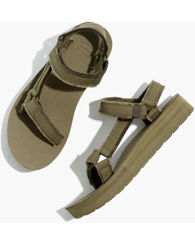 MW Teva® Canvas Midform Universal Sandals - Green
