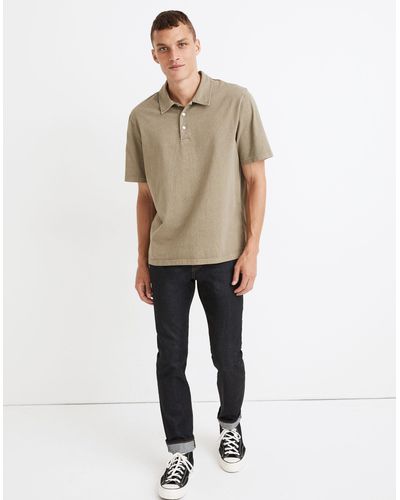 MW Garment-dyed Polo Shirt - Natural