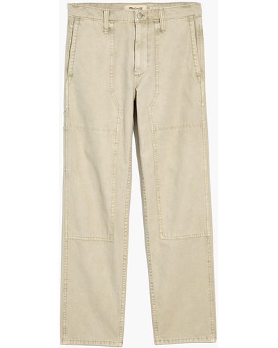 MW Relaxed Straight Lightweight Workwear Pants - White