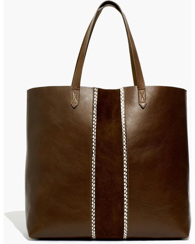 MW The Transport Tote: Suede Inset Edition - Brown