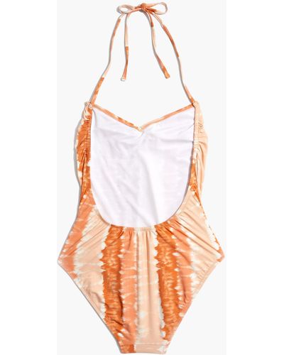MW Madewell Second Wave Drawstring One-piece Swimsuit - White