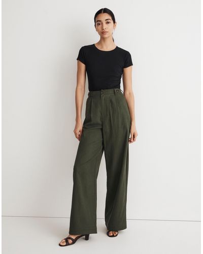 MW Harlow Wide-leg Trousers - Green
