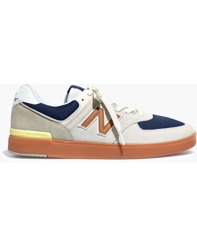 MW New Balance® Leather 574 Core Sneakers - White
