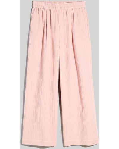 MW The Tall Untailored Wide-leg Crop Pant - Pink