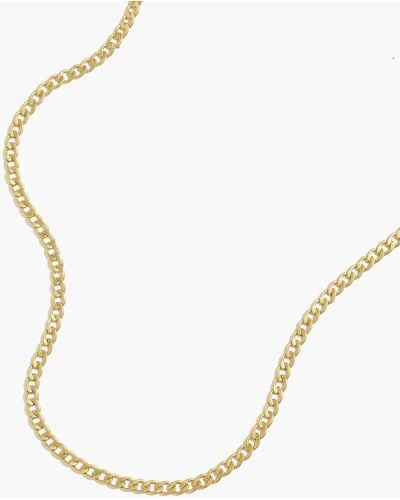 MW Skinny Curb Chain Necklace - Natural