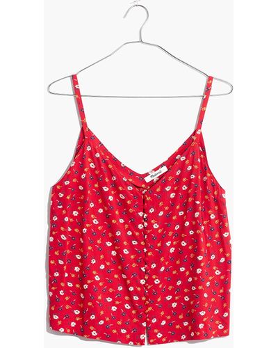 MW Button-down Cami Top - Red