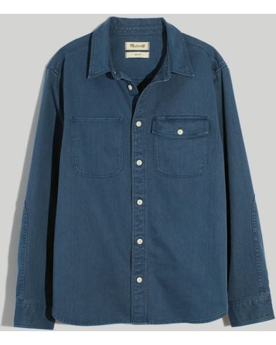 MW Garment-dyed Work Shirt - Blue