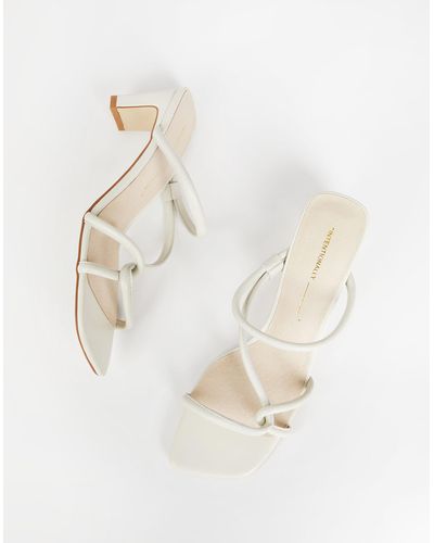 MW Intentionally Blank Leather Willow Sandals - White