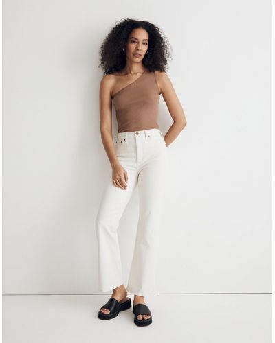 MW The Perfect Vintage Flare Crop Jean - White