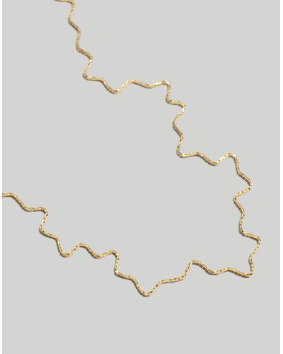 MW Wavy Chain Necklace - Metallic